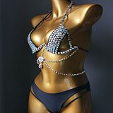 SUPER WHOLESALE | Bling Bling Rhinestone Beaded Halter Bikini