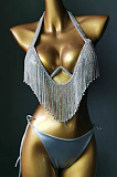 SUPER WHOLESALE | Metal Construction Tassel Bling Bling Bikini