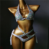SUPER WHOLESALE | Colored Rhinestone Bling Bling Bikini