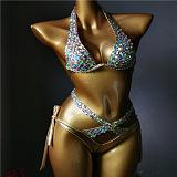 SUPER WHOLESALE | Colored Rhinestone Bling Bling Bikini