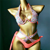 SUPER WHOLESALE | Colored Rhinestone Bling Bling Bikini