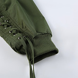 SUPER WHOLESALE | Tracking Top & Skirt Bottom with Criss-cross Details