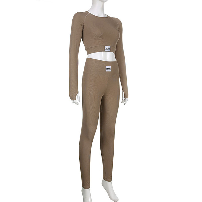 SUPER WHOLESALE | Pit Material High Waist Leggings Pants Set