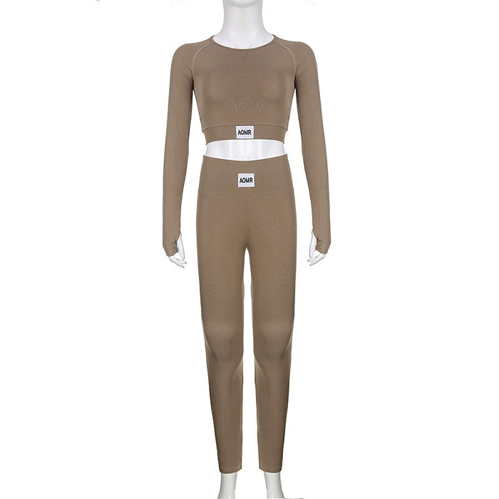 SUPER WHOLESALE | Pit Material High Waist Leggings Pants Set
