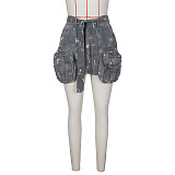 SUPER WHOLESALE |  Camo Pockets Mini Skirt
