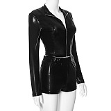 WHOLESALE | Pu Material Shorts Set