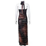 WHOLESALE | Strap Tie-dyed Back-Tied Dress