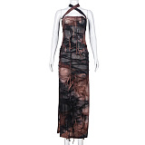 WHOLESALE | Strap Tie-dyed Back-Tied Dress