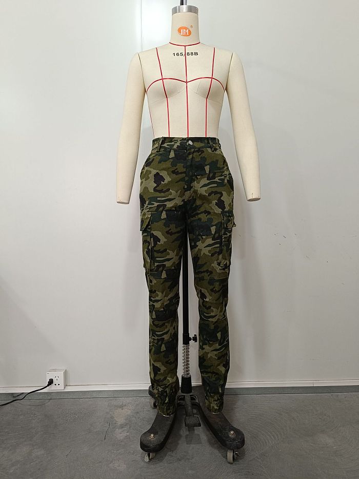 WHOLESALE | Camo Carrot Pants