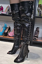 SUPER WHOLESALE | Knee High Bucklet Boots ( Produce to order, need 2 weeks)