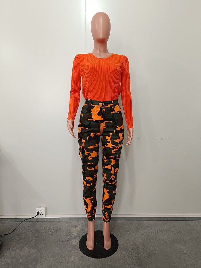 WHOLESALE | Camo Carrot Pants