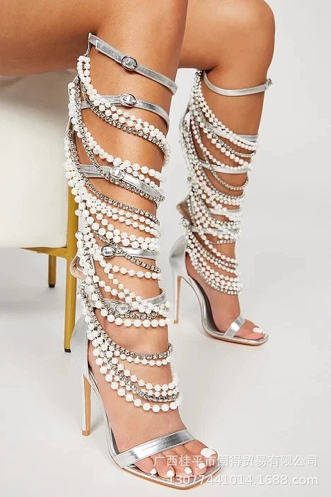 SUPER WHOLESALE | Pearl Deco Bucklet Heels