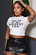 SUPER WHOLESALE | Slogan Printed T-shirt