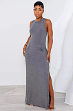 SUPER WHOLESALE | Side Split Long Dress