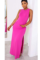 SUPER WHOLESALE | Side Split Long Dress