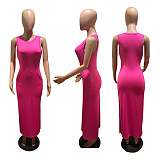 SUPER WHOLESALE | Side Split Long Dress
