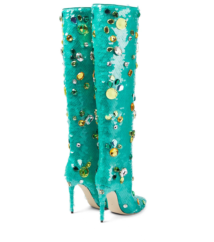 SUPER WHOLESALE | Sequins Fake Diamond Decor Boots
