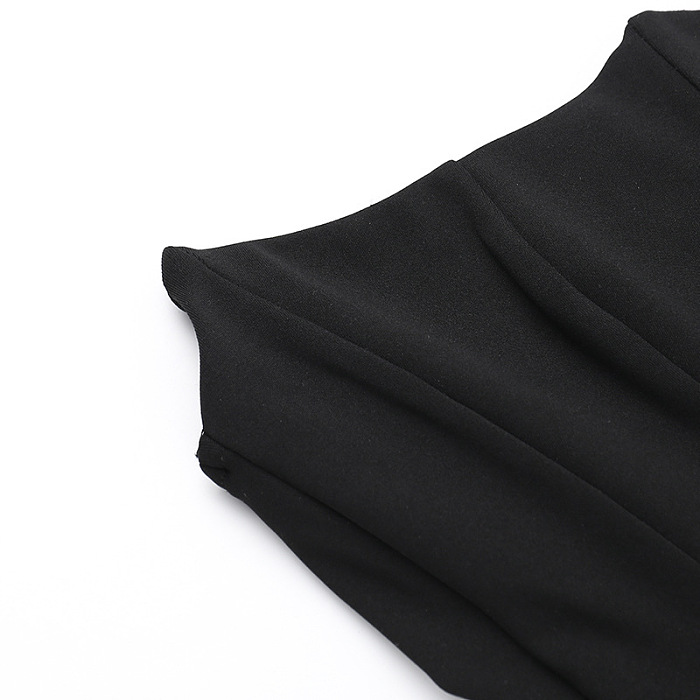 SUPER WHOLESALE | Satin Patchwork Bandeau Dress