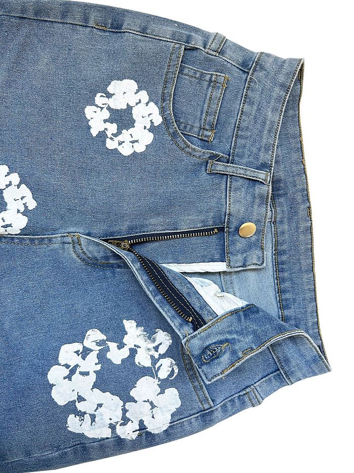 SUPER WHOLESALE | Elastic Printed Jeans