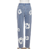 SUPER WHOLESALE | Printed Carrot Jeans