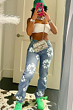 SUPER WHOLESALE | Printed Carrot Jeans