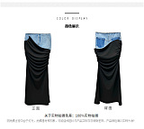 SUPER WHOLESALE | Patchwork Tight Long Skirt