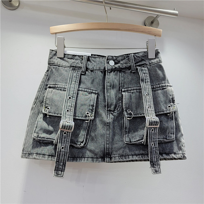 SUPER WHOLESALE | A Shap Multi-pocket  Skirts