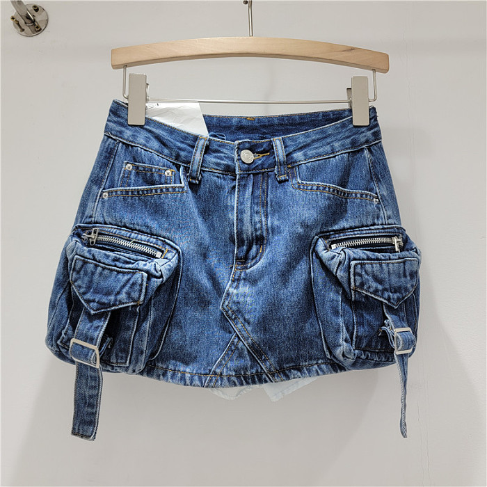 SUPER WHOLESALE | A Shap Multi-pocket  Skirts