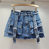 SUPER WHOLESALE | A Shap Multi-pocket  Skirts