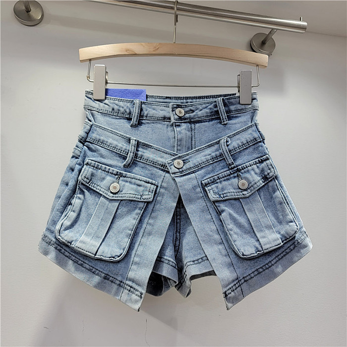 SUPER WHOLESALE | A Shap Multi-pocket  Shorts
