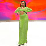 SUPER WHOLESALE | Knitted Dress Set in Green