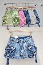 SUPER WHOLESALE | A Shap Multi-pocket  Skirts