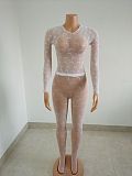 SUPER WHOLESALE | Mesh Pants Set in White