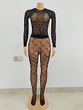 SUPER WHOLESALE | Mesh Pants Set in Black