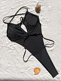 SUPER WHOLESALE |Strappy One Piece Swinwear in Solid
