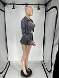 SUPER WHOLESALE | 3 Pieces Set with Jacket Top, Tanks, Skirt in Grey