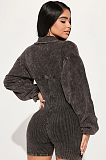 SUPER WHOLESALE | Patchwork Half Zip Up Romper