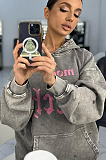 SUPER WHOLESALE | Words Printed Hoodie Top