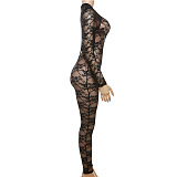 SUPER WHOLESALE | Lace See-through  Jumpsuit