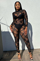 SUPER WHOLESALE | Lace See-through  Jumpsuit