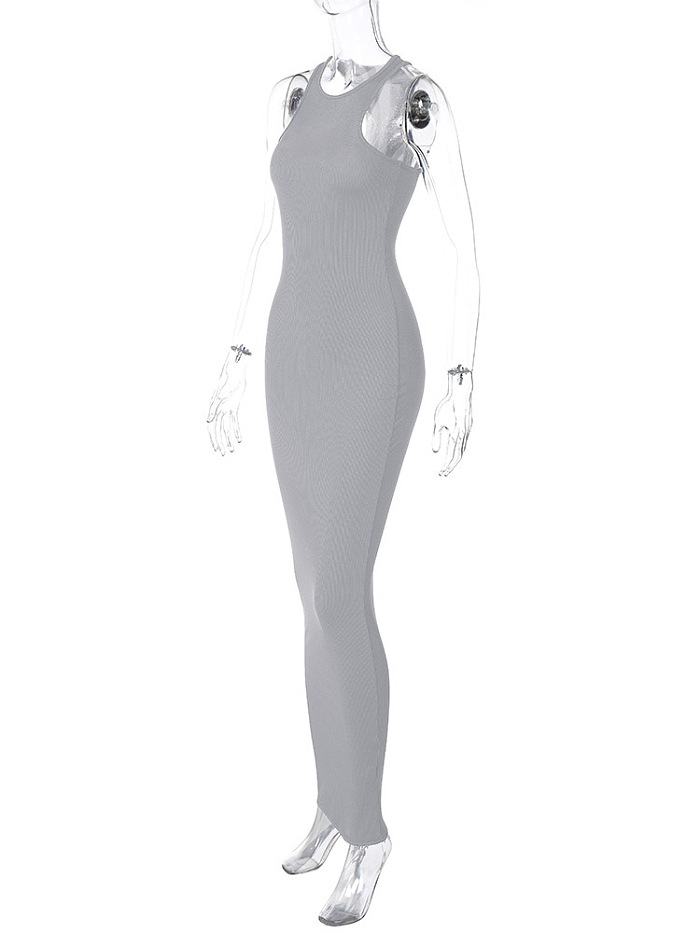 SUPER WHOLESALE |  Pit Material Tight Long Dress