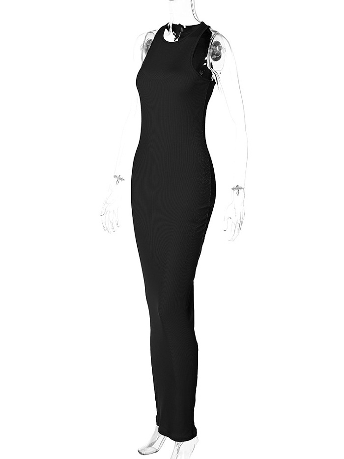 SUPER WHOLESALE |  Pit Material Tight Long Dress