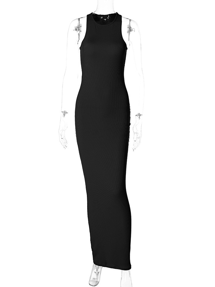 SUPER WHOLESALE |  Pit Material Tight Long Dress