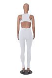 SUPER WHOLESALE | Pit Material Open Back Jumpsuit