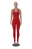 SUPER WHOLESALE | Pit Material Open Back Jumpsuit