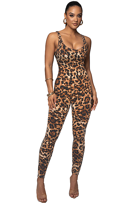 SUPER WHOLESALE |  Leopard Maxu Jumpsuit