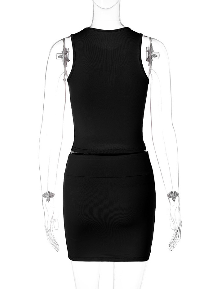 SUPER WHOLESALE |  Hollow-out Skirt Set