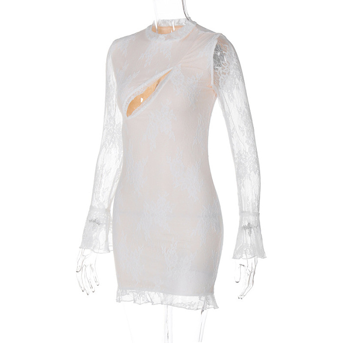 SUPER WHOLESALE |  Lace Hem Dress