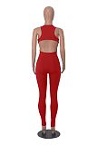 SUPER WHOLESALE | Pit Material Open Back Jumpsuit