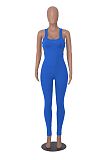SUPER WHOLESALE | Pit Material Open Back Jumpsuit